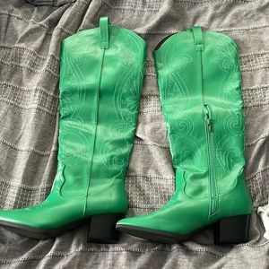 Green Cowgirl boots